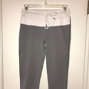 Grey and white leggings